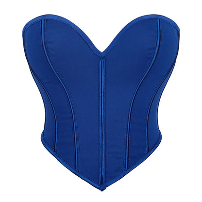 Corsets Crop Tops Golden Printed Bustiers