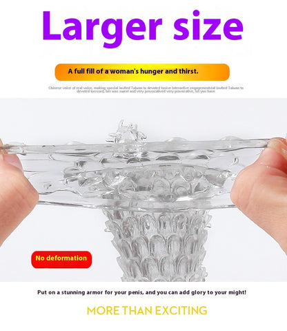 FaucetDragon ScaleDragon Root Long And Thick Crystal Wolf Tooth Spiny Condom For Men