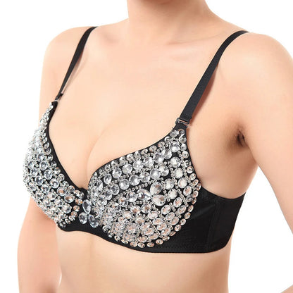 Wechery Push-Up Gothic Punk Corset — Plus Size Rivet Detail