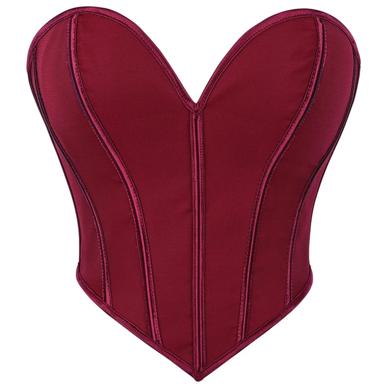 Corsets Crop Tops Golden Printed Bustiers