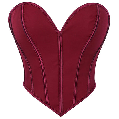 Corsets Crop Tops Golden Printed Bustiers