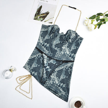 Backless Body Shaping Dress Two-piece Set