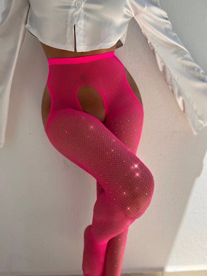 Garter Fishnet Bottoming Pantyhose