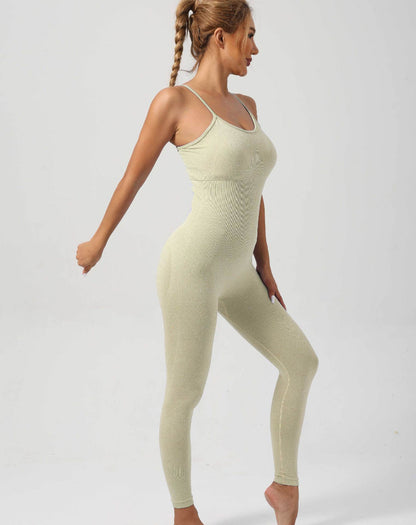 Shapewear Sports Bra Skin-friendly Tummy-control High-sweat Workout Bodysuit Long-style High Elasticity