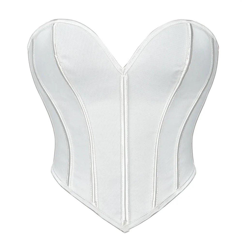 Corsets Crop Tops Golden Printed Bustiers