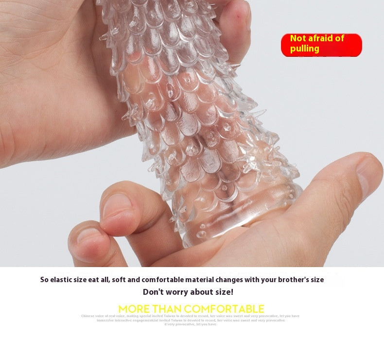 FaucetDragon ScaleDragon Root Long And Thick Crystal Wolf Tooth Spiny Condom For Men